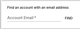 Administration Find Account