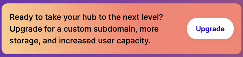 The subscription dashboard
